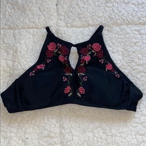 Embroidered Bikini Top